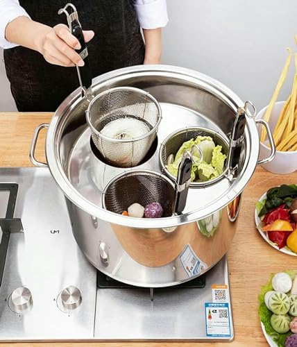 Stainless Steel Pasta Cooker Set Multi-Purpose Cooking Pot for Home Kitchen