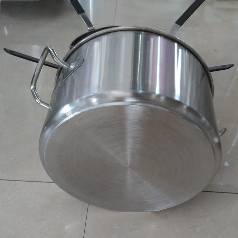 Aluminum pasta pot with stainless steel inserts for efficient cooking
