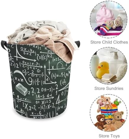 Maths Equation Vintage Collapsible Laundry Basket