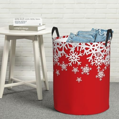 AFHYZY Christmas Laundry Hamper Collapsible Storage Solution with Handles