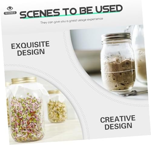48-Piece Set of Reusable Mason Jar Lids with Straw Holes