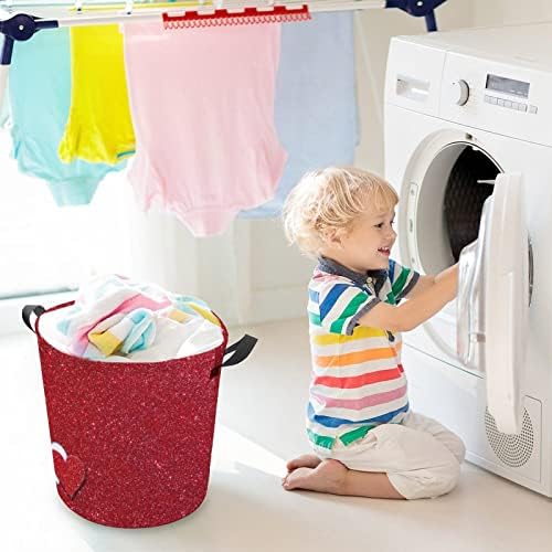 Collapsible Heart 3D Valentine Storage Hamper for Washroom