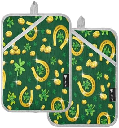 Kcldeci 2 Pack Heat Resistant Oven Mitts and Pot Holders