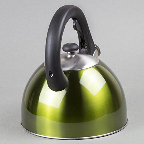 Satin Splendor 28 Quart Stainless Steel Whistling Tea Kettle