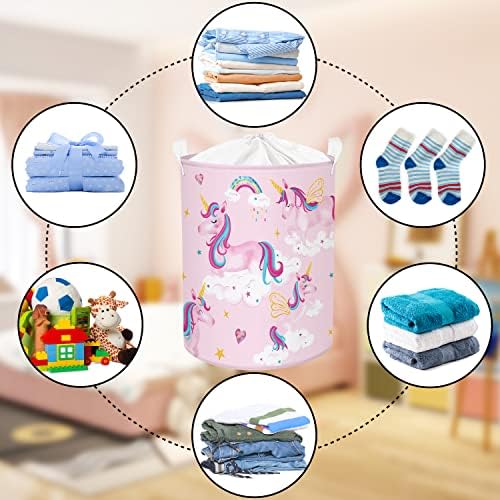 Rainbow Unicorn Laundry Basket 45L nursery storage