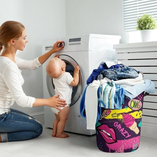 Collapsible Ice Cream Laundry Hamper