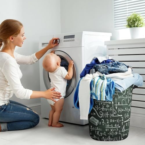 Maths Equation Vintage Collapsible Laundry Basket