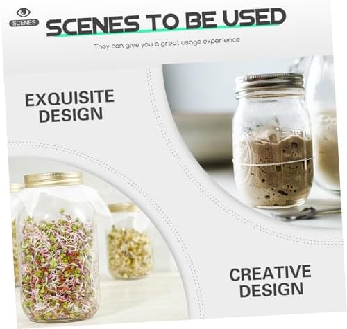 OKUMEYR 48 Pcs Reusable Mason Jar Lids with Straw Hole