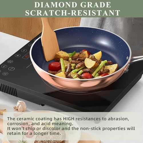 Nuwave Healthy Duralon Blue Ceramic Cookware Set