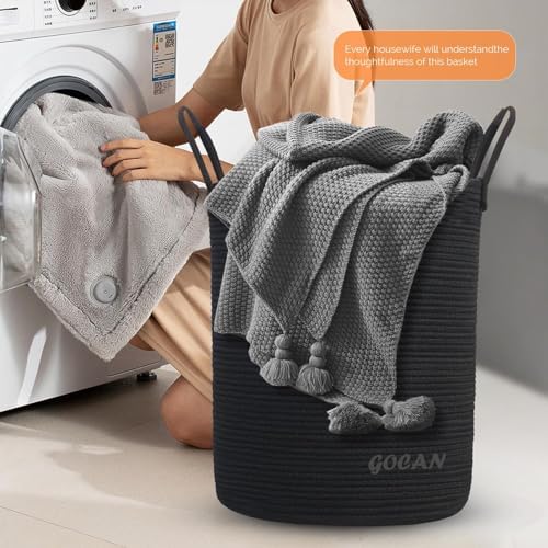 Sturdy Durable Woven Laundry Hamper Basket for Storage