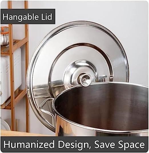 Pasta Pot Set with Strainer Basket Large Capacity 5 Holes
