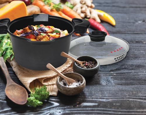 5 QT Non-Stick Stock N Pasta Pot with Easy Pour Strainer 9