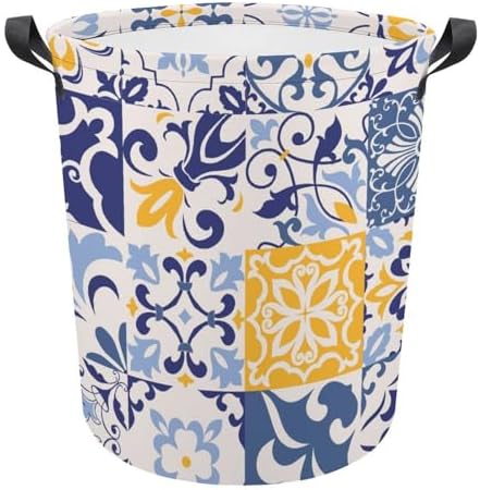 MEIKKO Talavera Ethnic Folk Laundry Basket