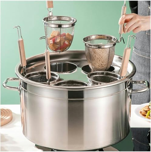 Heavy Duty Stainless Steel Pasta Pot with Strainer Basket