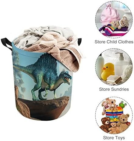 Ultra-Durable 3D Spinosaurus Collapsible Laundry Hamper for Boys Girls
