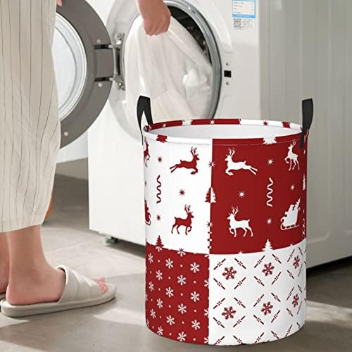 Foldable Christmas Laundry Hamper with Innovative Design