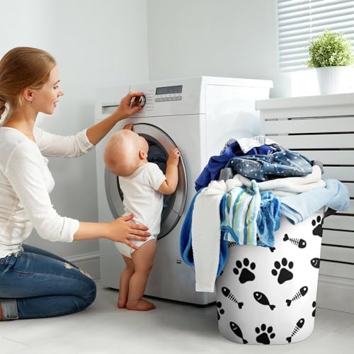 Water-Resistant Collapsible Laundry Basket for Families Students