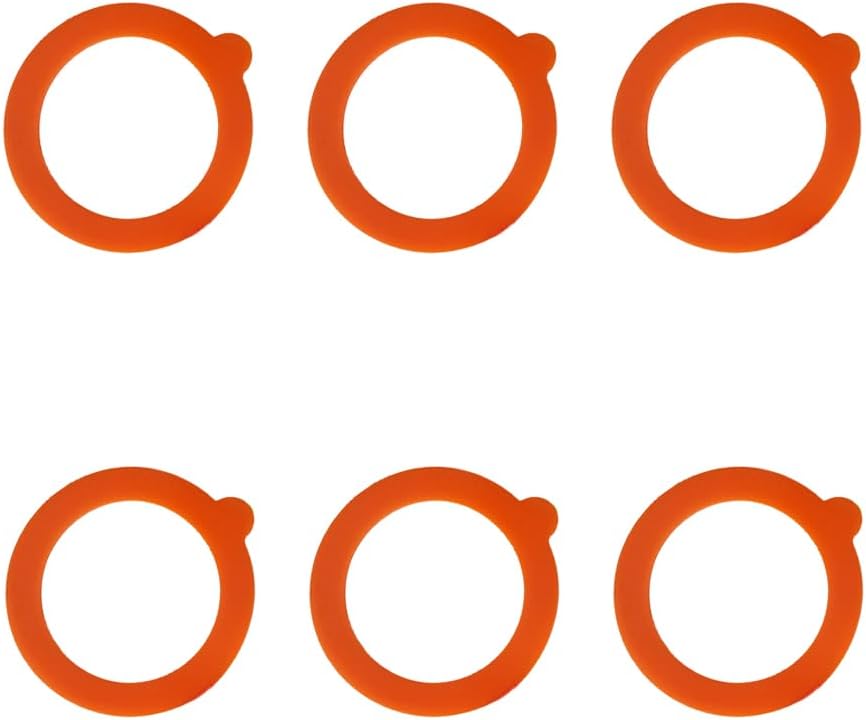 Airtight silicone sealing rings for Mason jars