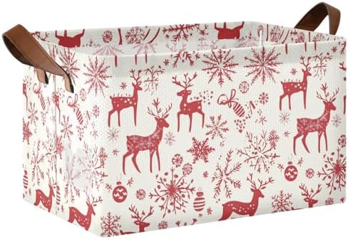 Christmas Reindeer Storage Bin for Laundry Hamper 169x114x10inch