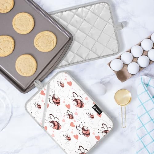 Kcldeci 2Pack Heat Resistant Oven Mitts and Pot Holders