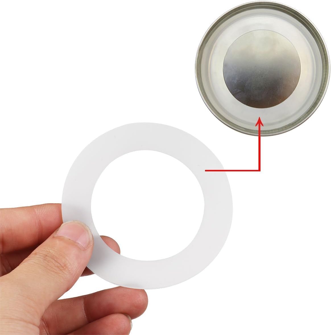 10-Piece Silicone Gasket Set for Mason Jars