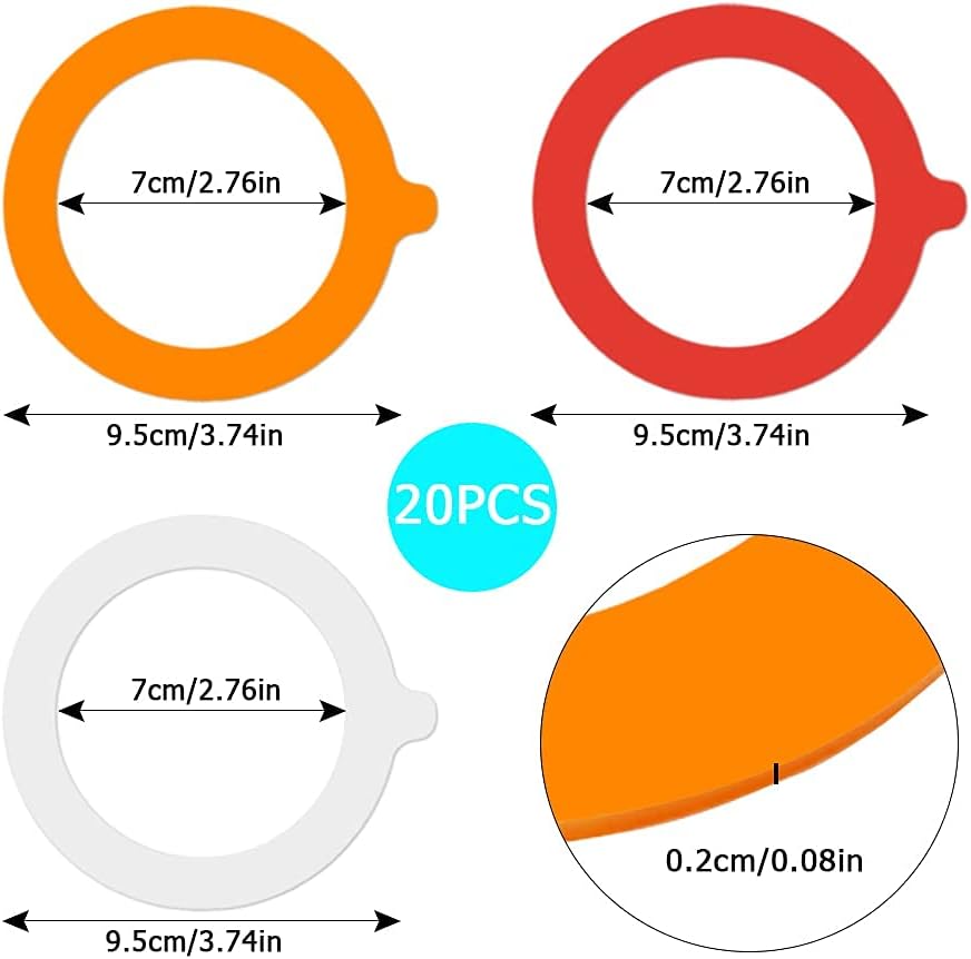 Secure Airtight Sealed Rings for Your Mason Canning Jars