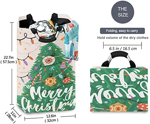 Merry Christmas Water-Resistant Oxford Cloth Storage Baskets
