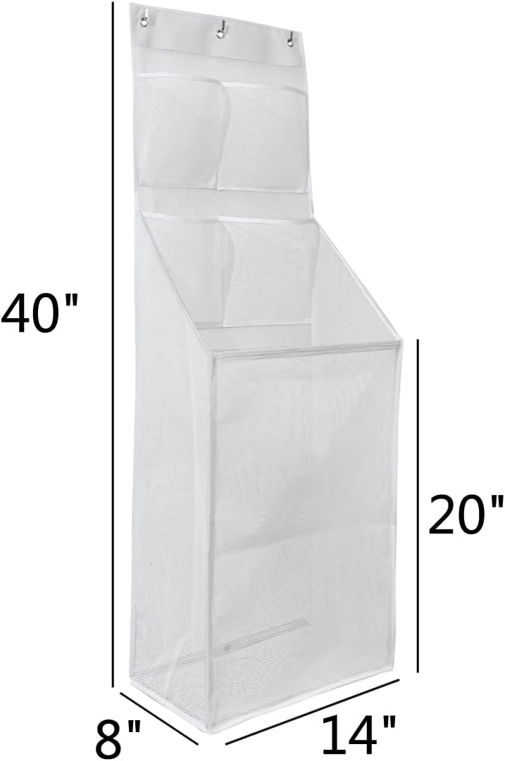 ALYER Hanging Mesh Laundry Basket