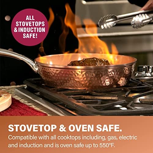 GOTHAM STEELHammered 15-Pc Ceramic Pot and Pan Set