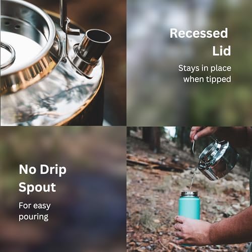 10TO6 Picks Camping Kettle for Efficient Boiling 12L Capacity Stainless Steel