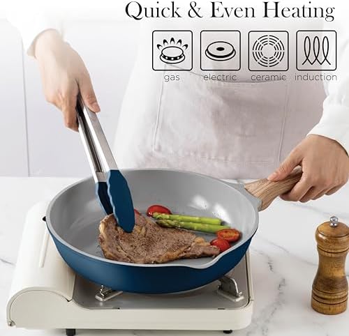 Country Kitchen Nonstick Pots and Pans Set 14-Piece