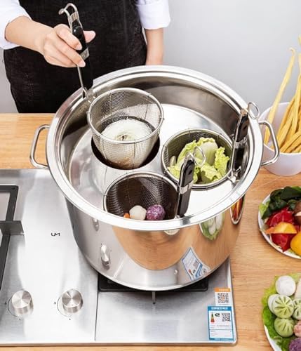 Multi-Pot Pasta Set with Strainer Bowl 3-4-5 Hole Pasta