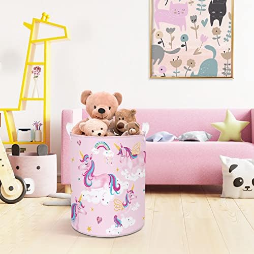 Rainbow Unicorn Laundry Basket 45L nursery storage