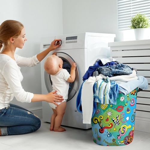 Join Our Retro Family Heart Laundry Hamper