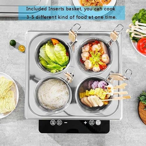 Bingwang 2 4 6 Hole Pasta Cooker Set with Colander