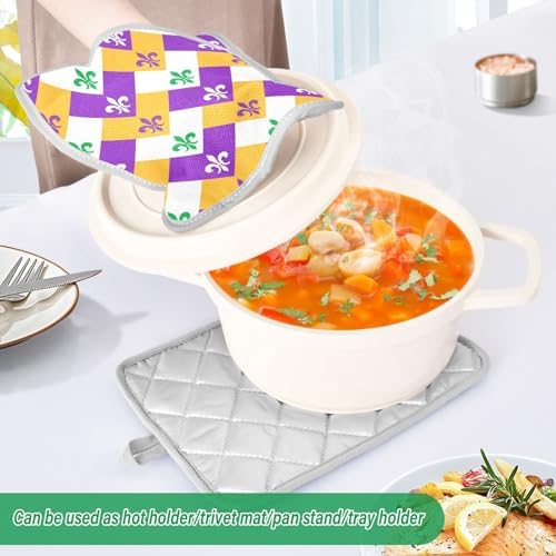Vibrant Geometric POTHolders for Cooking Heat Resistant Durable Two-Piece Set
