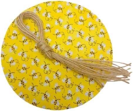Nakpunar 12-Piece Fabric Jar Covers with Ties - Perfect Fit Abuse-Proof