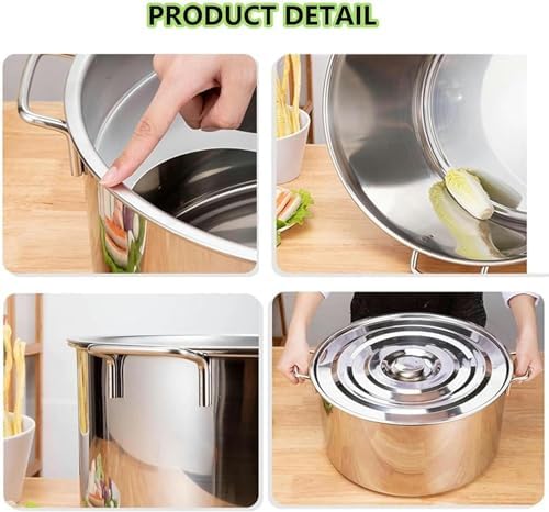 Stainless Steel Soup Pan Set with Divider and Colander Strainer