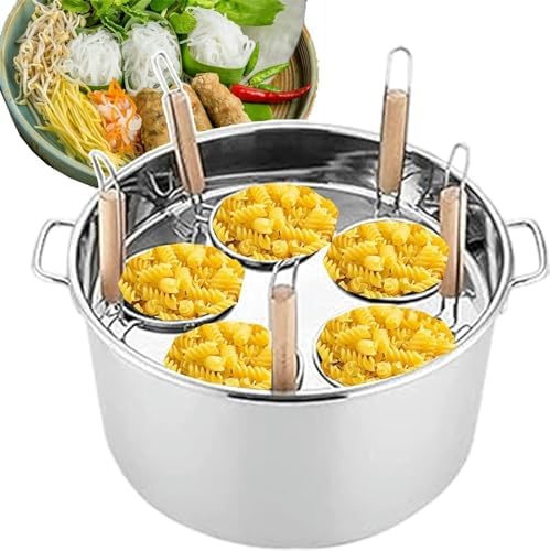 Stainless Steel Soup Pan Set with Divider and Colander Strainer