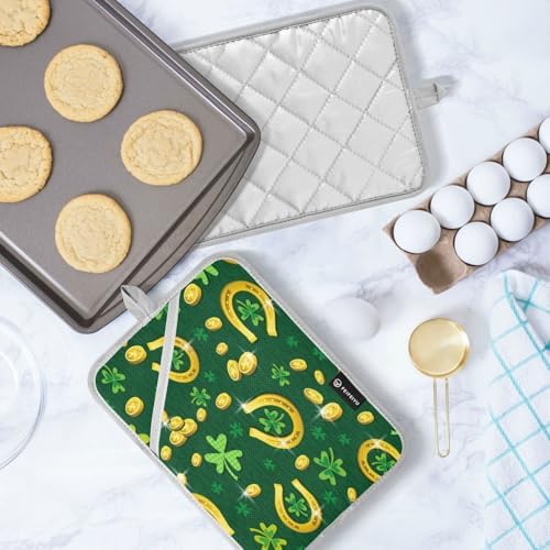 Kcldeci 2 Pack Heat Resistant Oven Mitts and Pot Holders