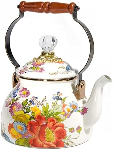 Mackenzie-Childs Creative 2-Quart Enamel Tea Kettle