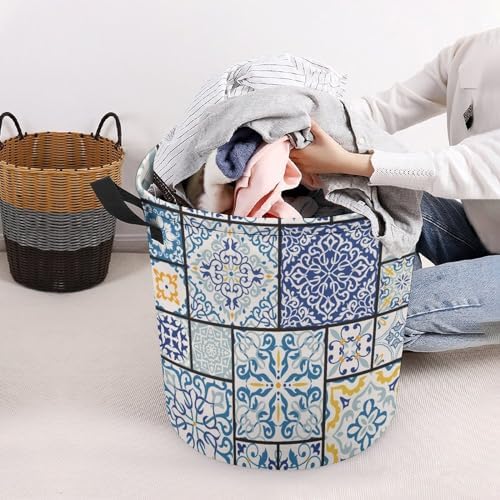 MEIKKO Retro Collapsible Laundry Hmpz with Handle