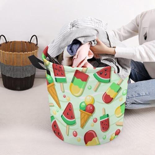Stylish Functional Fresh Fruit Cartoon Water-Resistant Laundry Hamper for Home Travel