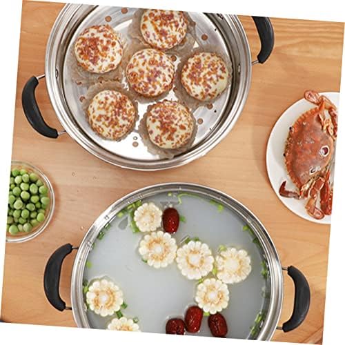 Kichvoe Multifunctional Stainless Steel Steamer Pot with Lid