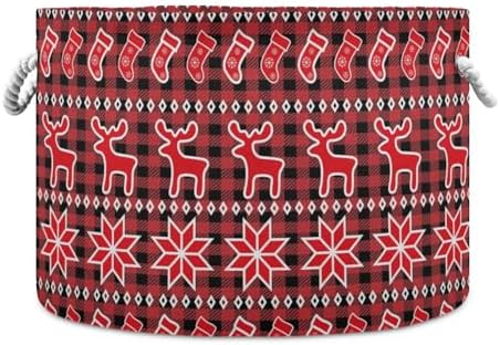 Large Red Storage Bin for Laundry