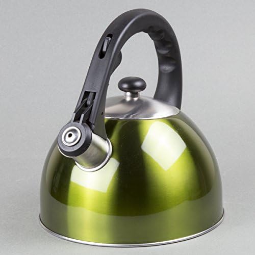 Satin Splendor 28 Quart Stainless Steel Whistling Tea Kettle