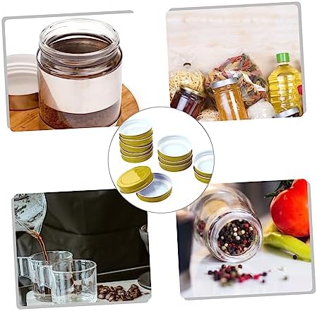 7cm Mason Jar Replacement Lids Easy to Clean Leak-Proof