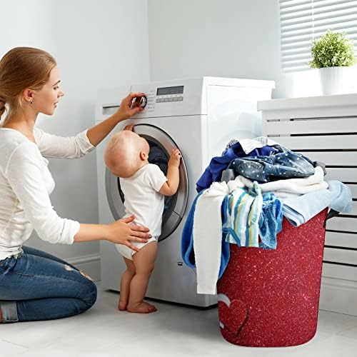 Collapsible Heart 3D Valentine Storage Hamper for Washroom