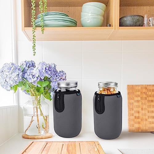 Secure Durable Mason Jar Sleeves for Easy Storage Use