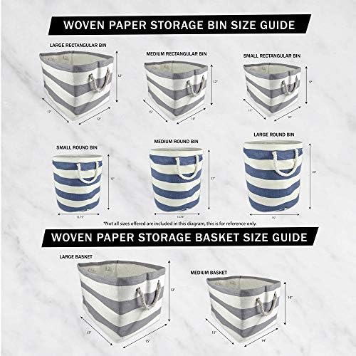 DII Chevron Woven Storage Bin